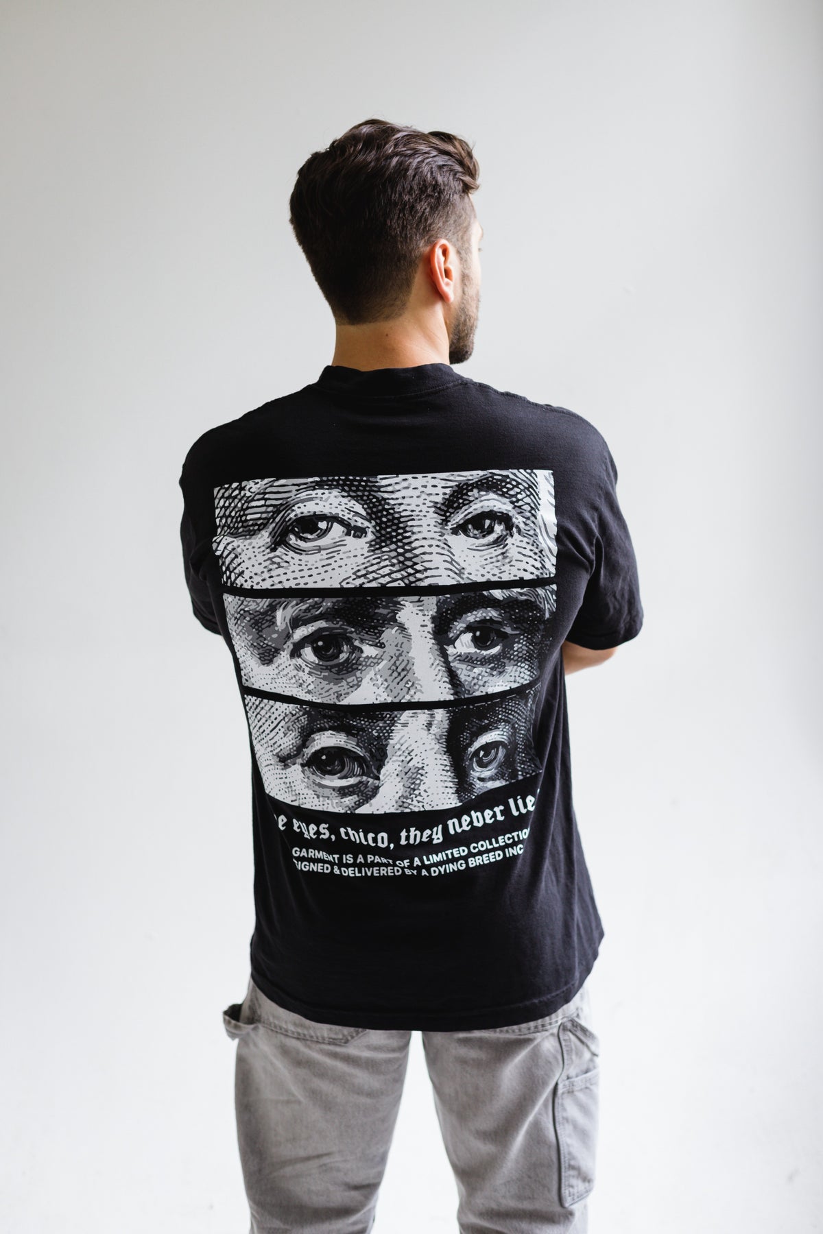 ”FOUNDING FATHERS” PREMIUM OVERSIZED TEE IN BLACK